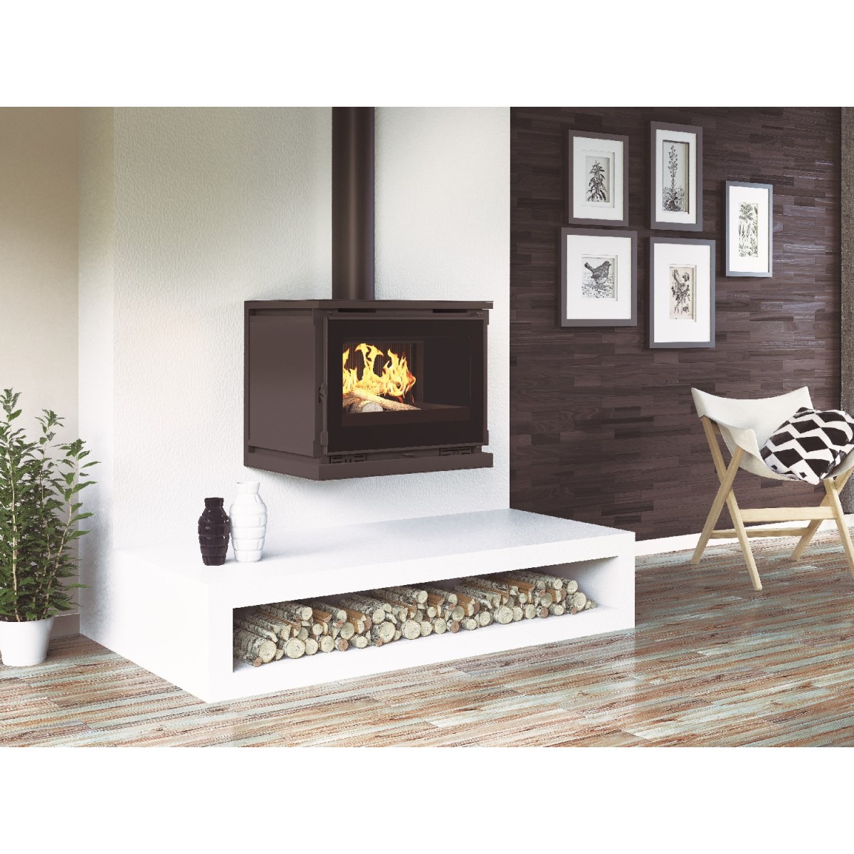 Estufa FM M-170 FK: Calidez y Estilo de Estufas Mansele