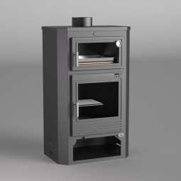 Estufa de Leña FM M-104 con Horno Envolvente: Calor y Cocina de Estufas Mansele