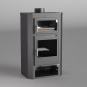 Estufa de Leña FM M-104 con Horno Envolvente: Calor y Cocina de Estufas Mansele