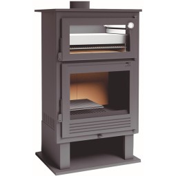 Estufa de Leña CH-8 con Horno en Acero Inoxidable: Calor y Cocina de Estufas Mansele