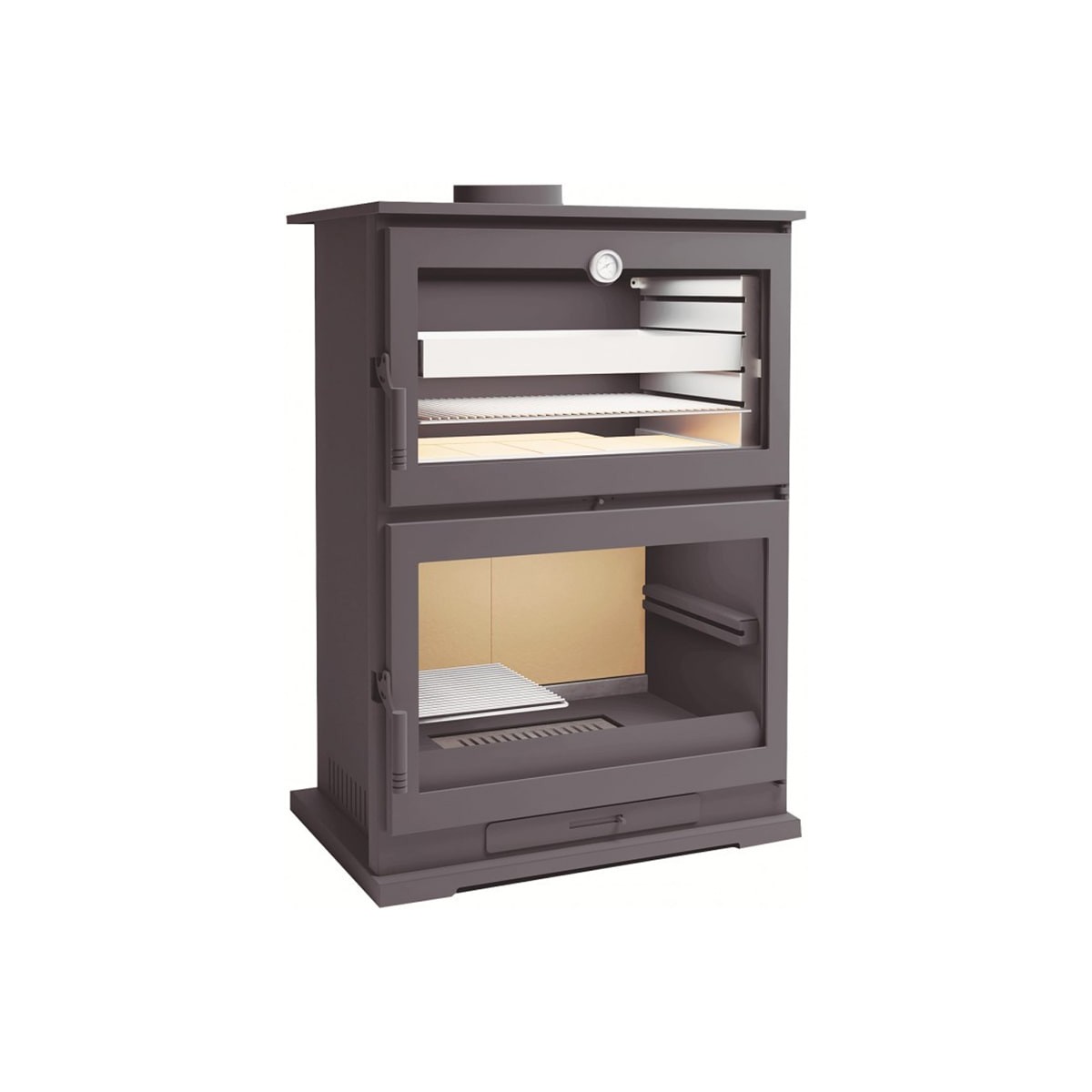 Estufa de Leña CH-9 con Horno en Acero Inoxidable: Calor y Cocina de Estufas Mansele