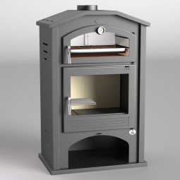 Estufa de Leña M-106 con Horno Envolvente en Acero Inoxidable: Calor y Cocina de Estufas Mansele