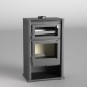 Estufa de Leña M-107 con Horno Envolvente en Acero Inoxidable: Calor y Cocina de Estufas Mansele
