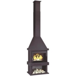 FM C-300 TK: Chimenea de Leña Frontal con Turbina de Estufas Mansele