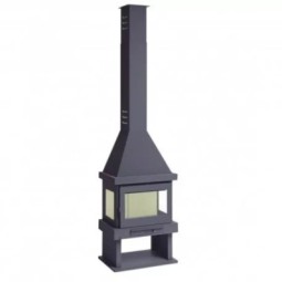 FM C-303 TK: Chimenea de Leña Frontal a 3 Caras con Turbina de Estufas Mansele