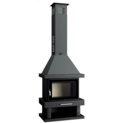 FM C-200 K: Chimenea de Leña Frontal de Estufas Mansele