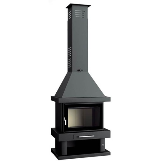 FM C-200 K: Chimenea de Leña Frontal de Estufas Mansele