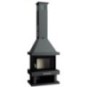 FM C-200 K: Chimenea de Leña Frontal de Estufas Mansele