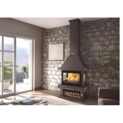 FM C-203: Chimenea de Leña Frontal a 3 Caras de Estufas Mansele