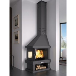 FM C-302 I: Chimenea de Leña de Esquina de Estufas Mansele