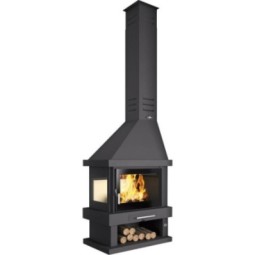 FM C-302 I: Chimenea de Leña de Esquina de Estufas Mansele