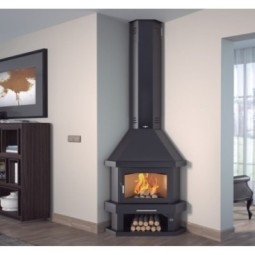 FM C-300 R: Chimenea de Leña de Rincón de Estufas Mansele