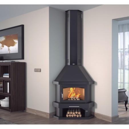 FM C-300 R: Chimenea de Leña de Rincón de Estufas Mansele