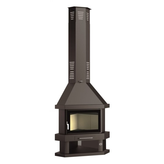 FM C-300 RK: Chimenea de Leña de Rincón de Estufas Mansele