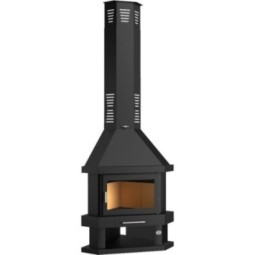 FM C-200 R: Chimenea de Leña de Rincón de Estufas Mansele