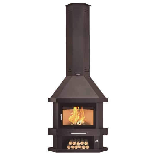 FM C-200 RK: Chimenea de Leña de Rincón de Estufas Mansele