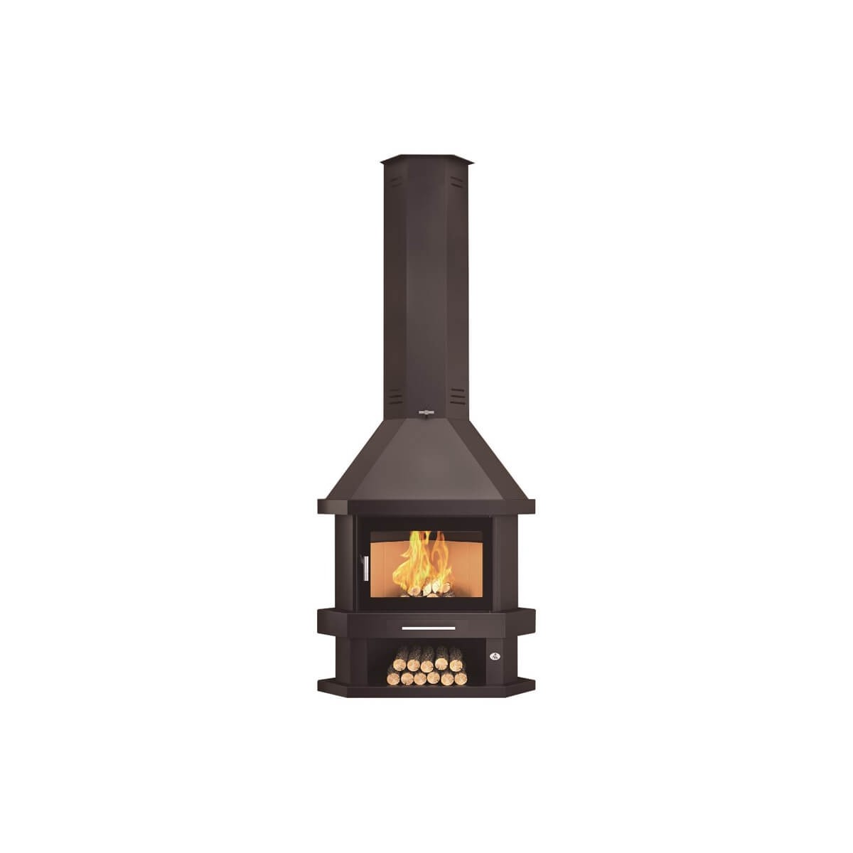 FM C-200 RK: Chimenea de Leña de Rincón de Estufas Mansele