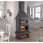 FM C-300 H: Chimenea de Leña Frontal con Horno de Estufas Mansele
