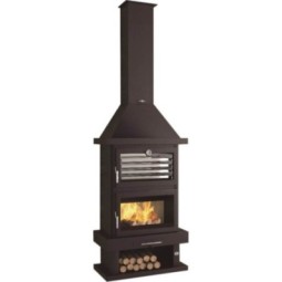 FM C-200 H: Chimenea de Leña Frontal con Horno de Estufas Mansele