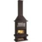 FM C-200 H: Chimenea de Leña Frontal con Horno de Estufas Mansele