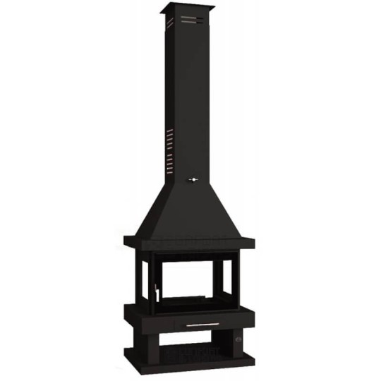 FM C-104 K: Chimenea de Leña Central de Estufas Mansele
