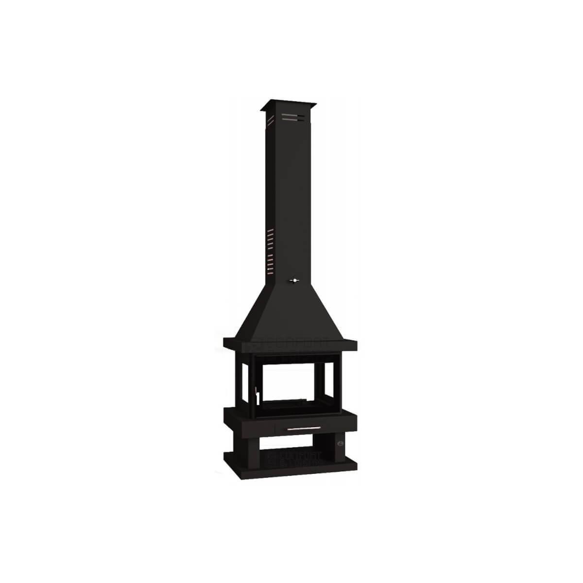 FM C-104 K: Chimenea de Leña Central de Estufas Mansele