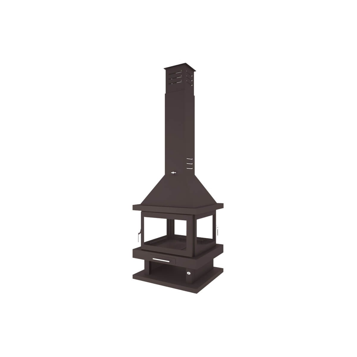 FM C-204: Chimenea de Leña Central de Estufas Mansele