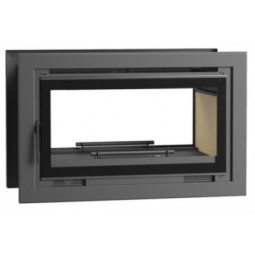 Calor y versatilidad en ambos lados: Insertable de leña doble cara con turbinas FM IT-102 K. Descúbrelo en estufasmansele.es.