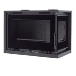 Insertable de Leña en Esquina FM IT-172 DFK: Calor Eficiente con Turbinas