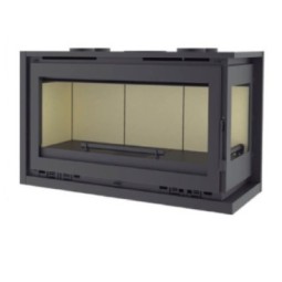 Insertable de Leña en Esquina FM IT-122 D: Calor Eficiente con Estilo
