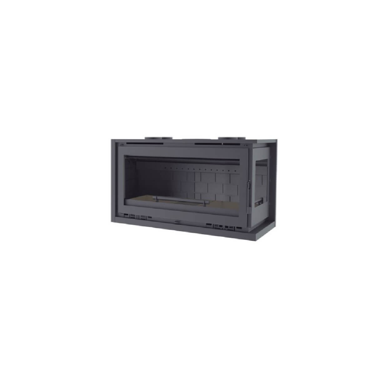 Insertable de Leña en Esquina FM IT-122 DF: Calor Eficiente con Estilo