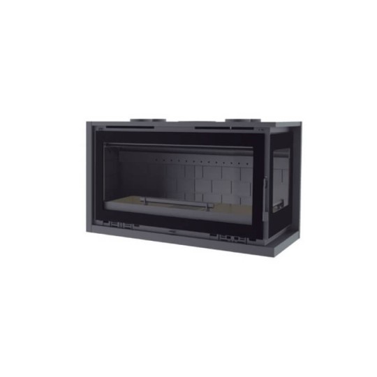 Insertable de Leña en Esquina FM IT-122 DFK: Calor Eficiente con Estilo