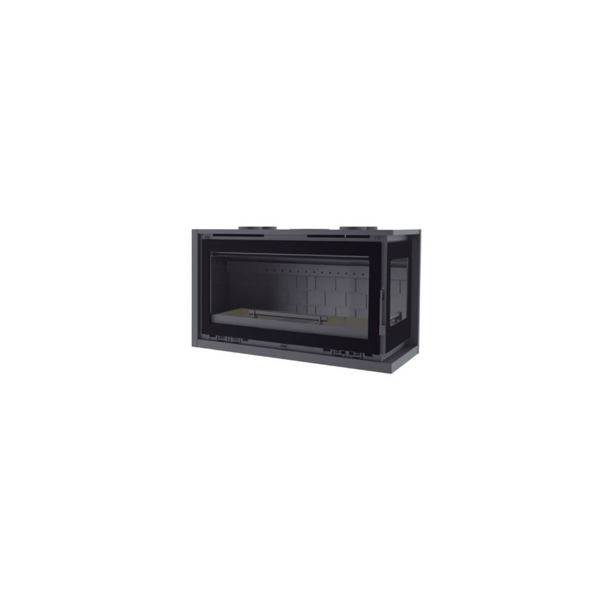 Insertable de Leña en Esquina FM IT-122 DFK: Calor Eficiente con Estilo