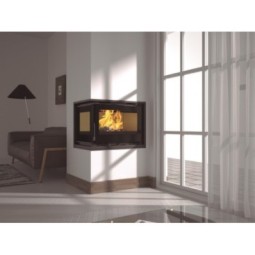 Insertable de Leña en Esquina FM IT-172 IFK: Potencia y Eficiencia con Estilo