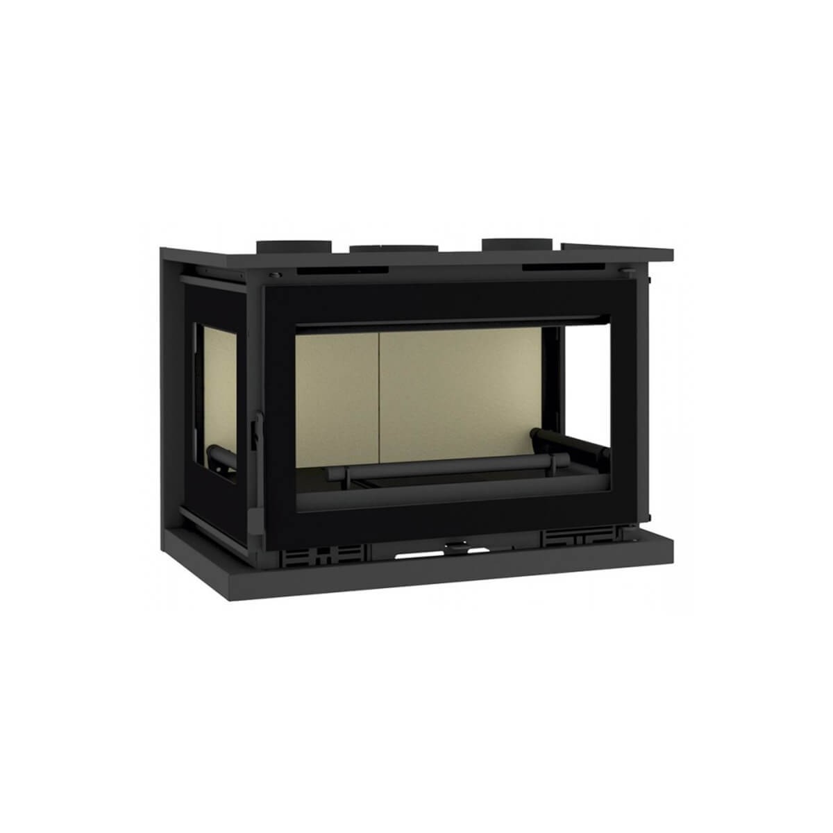 Insertable de Leña a 3 Caras FM IT-183 K: Calor y Diseño Versátil