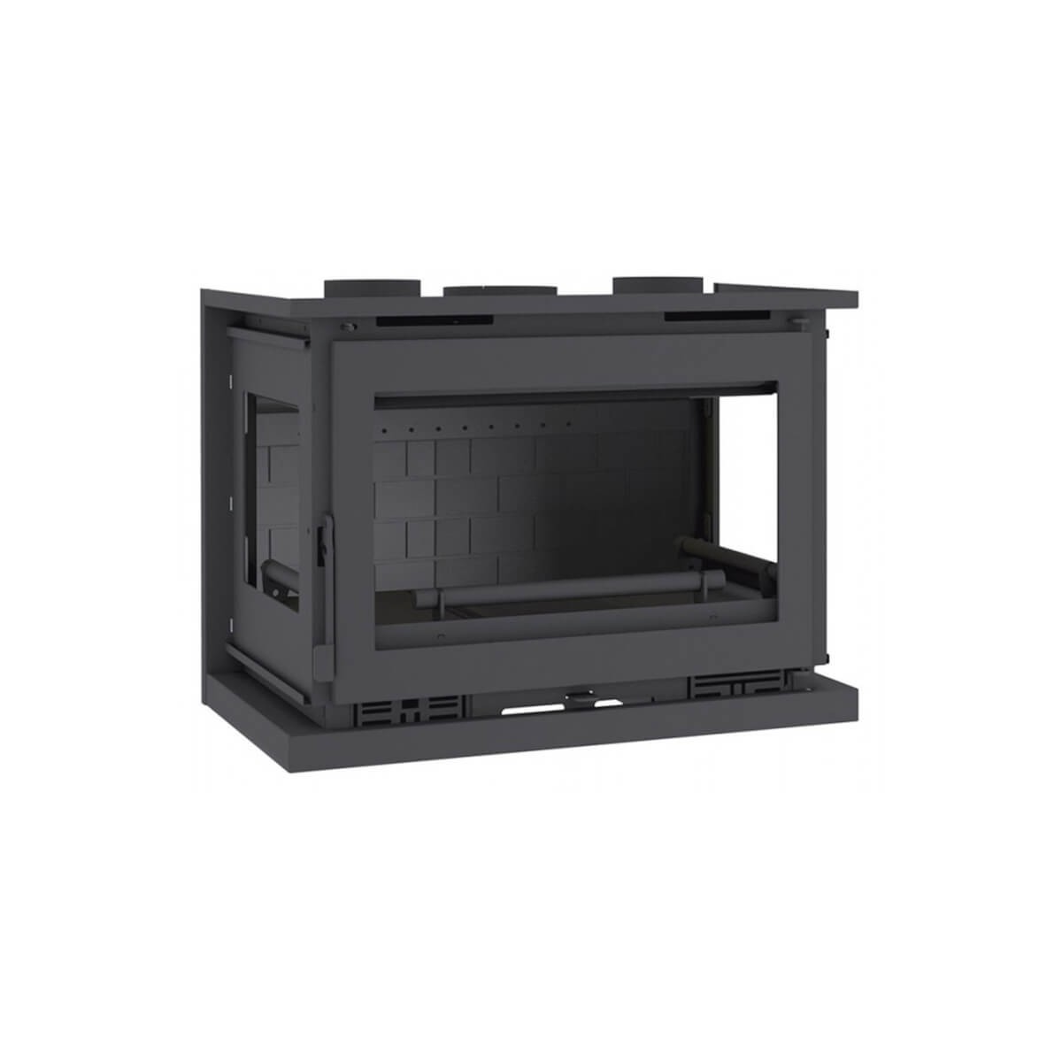 Insertable de Leña a 3 Caras FM IT-183 F: Calor y Diseño Versátil