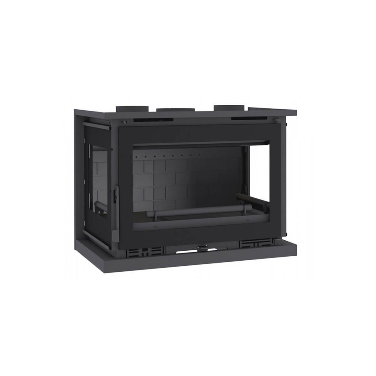 Insertable de Leña a 3 Caras FM IT-183 FK: Calor y Diseño Versátil