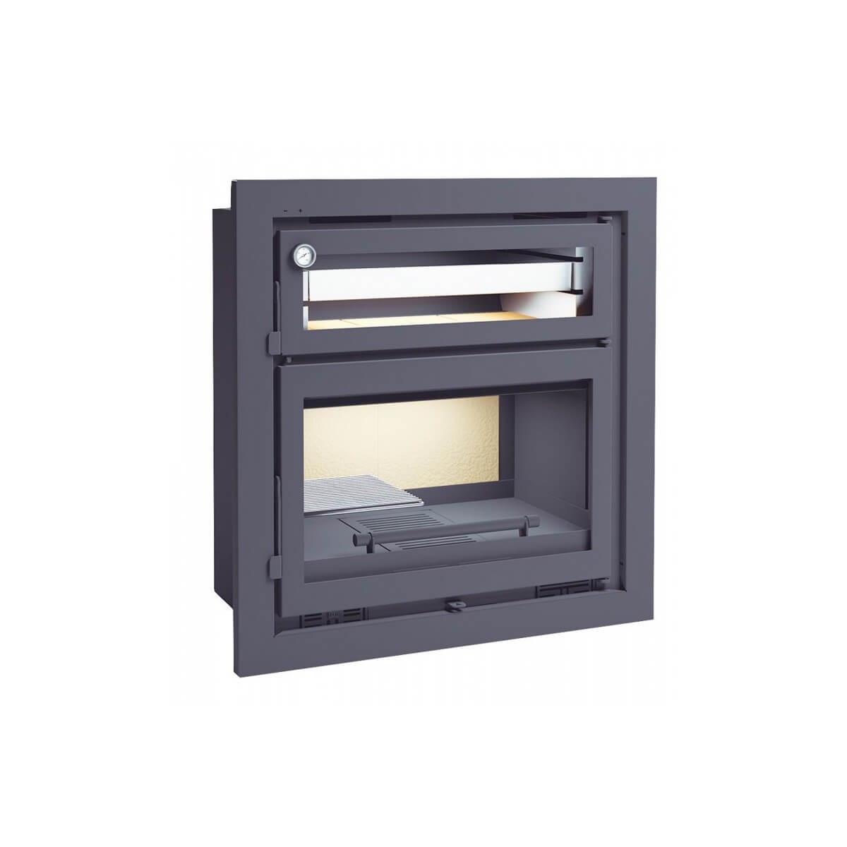 Insertable de Leña con Horno y Turbinas FM IT-180 H: Calor y Cocina Eficiente