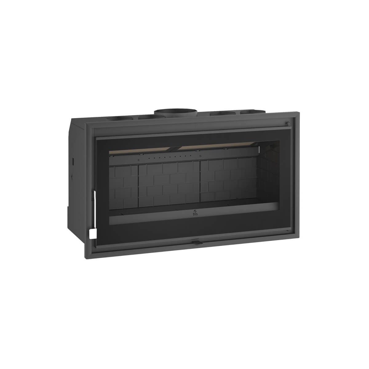 Insertable de Leña Panorámico FM IZ-180 FK: Calidez y Ambiente Espacioso