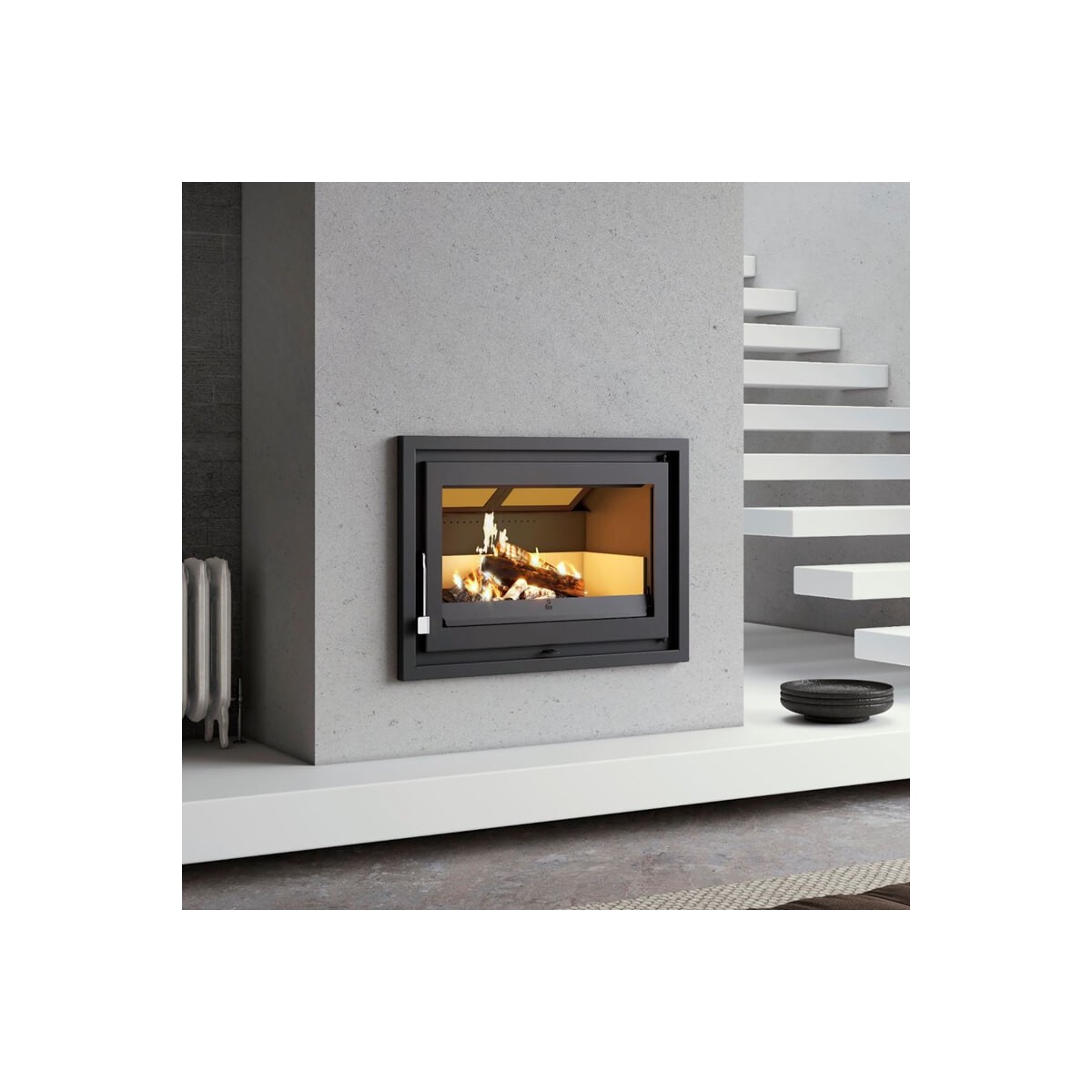 Hogar de Leña Calefactor FM HIDRO-80: Calor Eficiente y Confort en tu Hogar