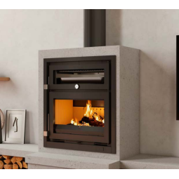Insertable de leña FM I-170 H Con horno inox y Bandeja de 50cm