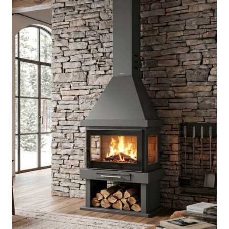 Chimenea metálica FM C-303 TFK Frontal canalizable a 3 caras