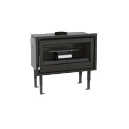Insertable de leña FM IZ-100 FKC panorámico triple combustión y cristal serigrafiado